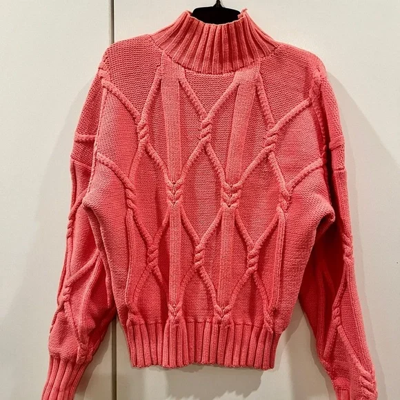 J.Crew Collection Pink Knit Sweater -Size M - Picture 3 of 5